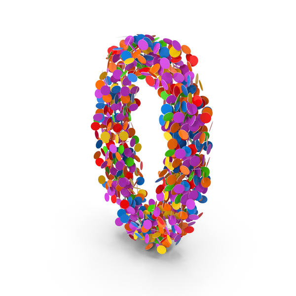 Festive Confetti Number 0 PNG & PSD Images Festive Confetti Number 0 PNG & PSD Images