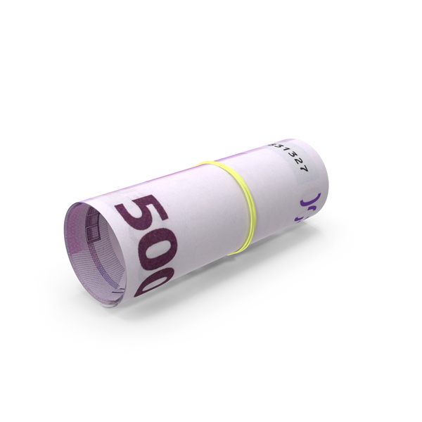 Banknote: Few Euro 500 Notes Bill Rolled PNG & PSD Images Banknote: Few Euro 500 Notes Bill Rolled PNG & PSD Images