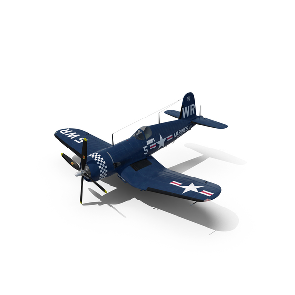 Propeller Plane: Fighter F4U Corsair US Marine Corps PNG & PSD Images