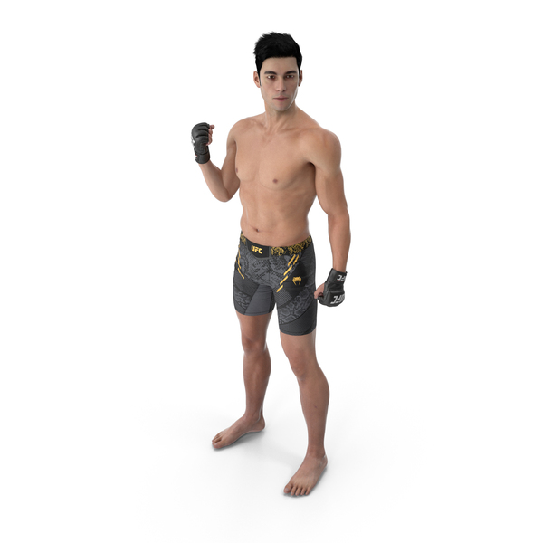 Man: Fighter UFC MMA in Pose Fur PNG & PSD Images