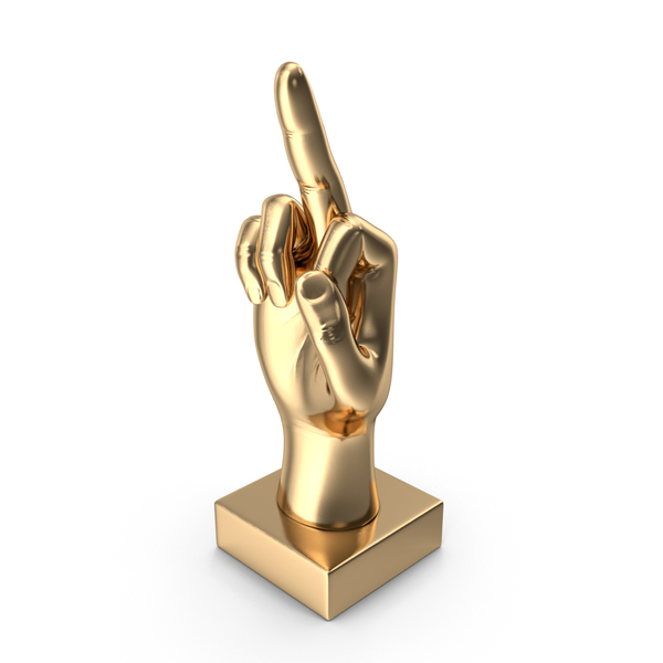 Statuette: Figurine Gold Hand PNG & PSD Images Statuette: Figurine Gold Hand PNG & PSD Images