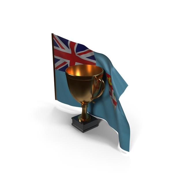 Fiji Golden Trophy Flag PNG & PSD Images