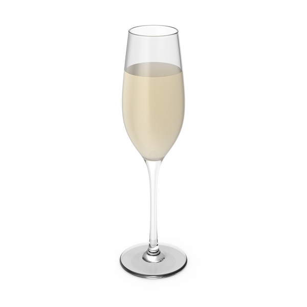 Flute: Filled Champagne Glass PNG & PSD Images