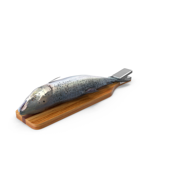 Chopping: Fillet Board with Salmon PNG & PSD Images Chopping: Fillet Board with Salmon PNG & PSD Images