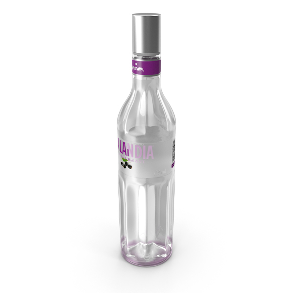 Finlandia Blackcurrant Vodka Bottle PNG & PSD Images