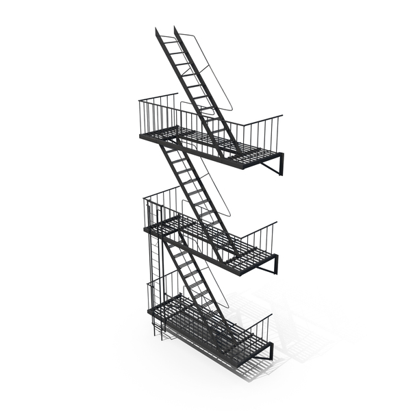 Fire Escape Staircase PNG Images & PSDs for Download | PixelSquid ...