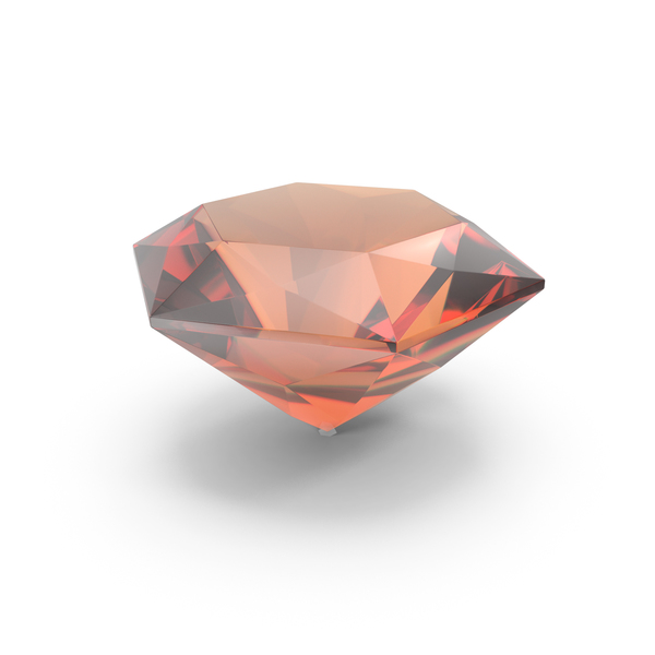 Diamond: Fire Rose Hexagon Cut Imperial Topaz PNG & PSD Images