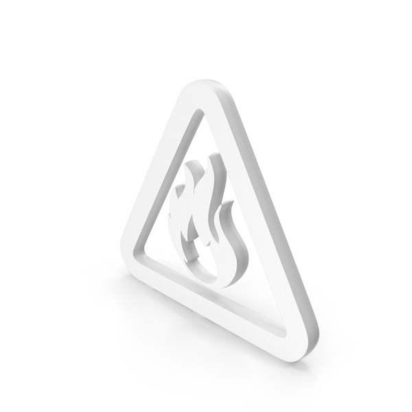 Fire Sign In Triangle White PNG Images & PSDs for Download PixelSquid