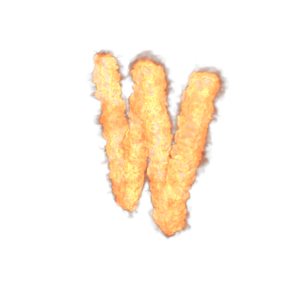 Language: Fire Small Letter W PNG & PSD Images Language: Fire Small Letter W PNG & PSD Images
