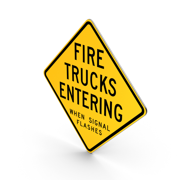 Traffic Signs: Fire Trucks Entering When Signal Flashes Wisconsin Road Sign PNG & PSD Images Traffic Signs: Fire Trucks Entering When Signal Flashes Wisconsin Road Sign PNG & PSD Images