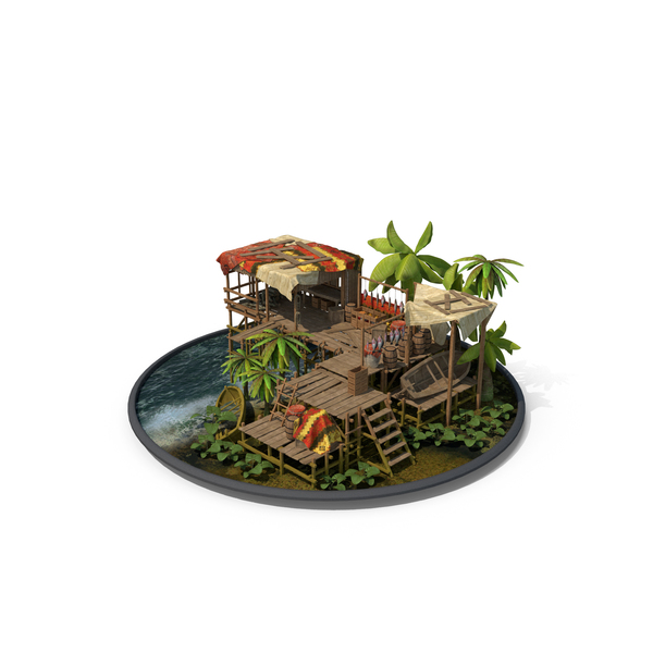 Fantasy: Fishing House PNG & PSD Images Fantasy: Fishing House PNG & PSD Images