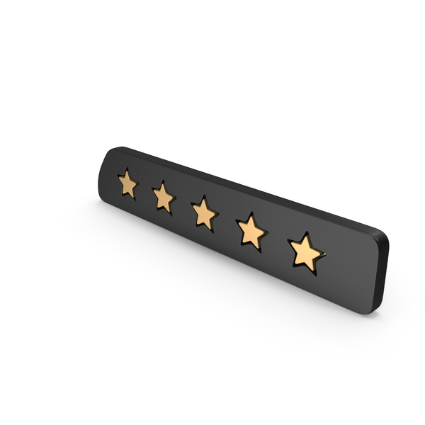 Symbols: Five Star Rating Metallic PNG & PSD Images Symbols: Five Star Rating Metallic PNG & PSD Images