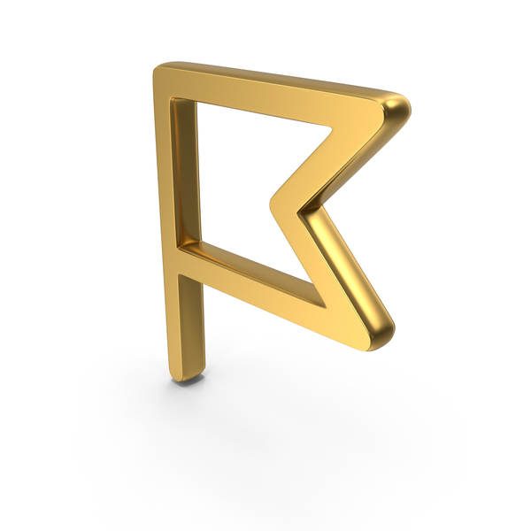Symbols: Flag Gold Symbol PNG & PSD Images