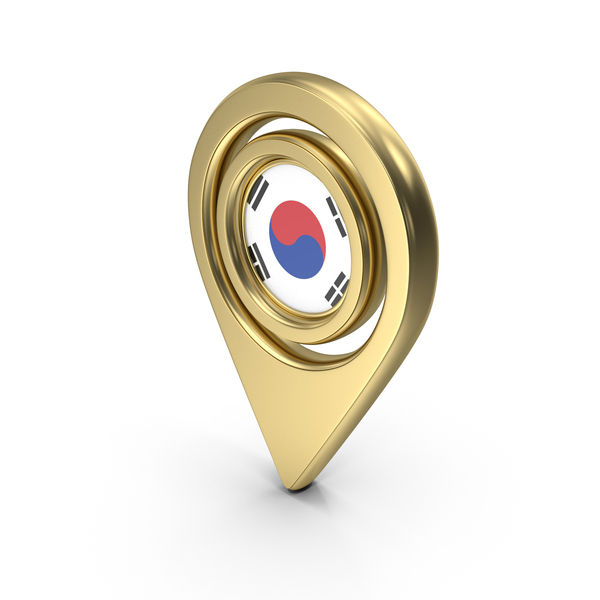 Flag Location Icon Flag of South Korea PNG & PSD Images