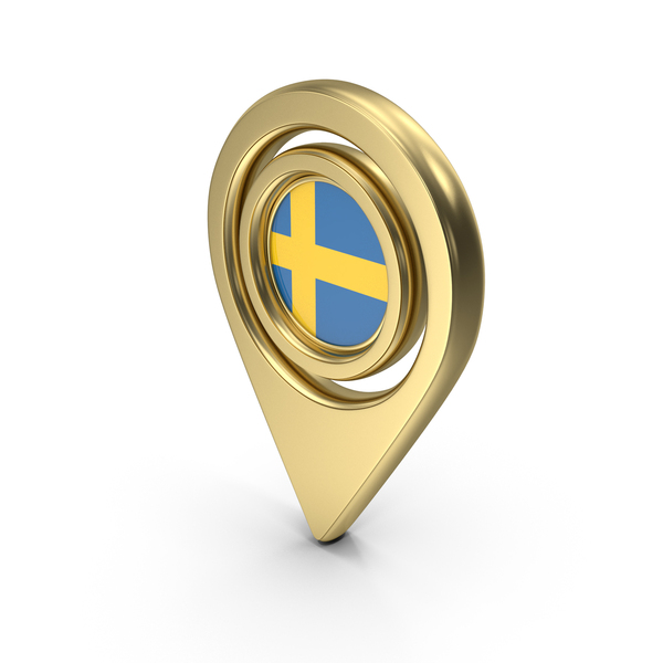Symbols: Flag Location Icon Flag of Sweden PNG & PSD Images