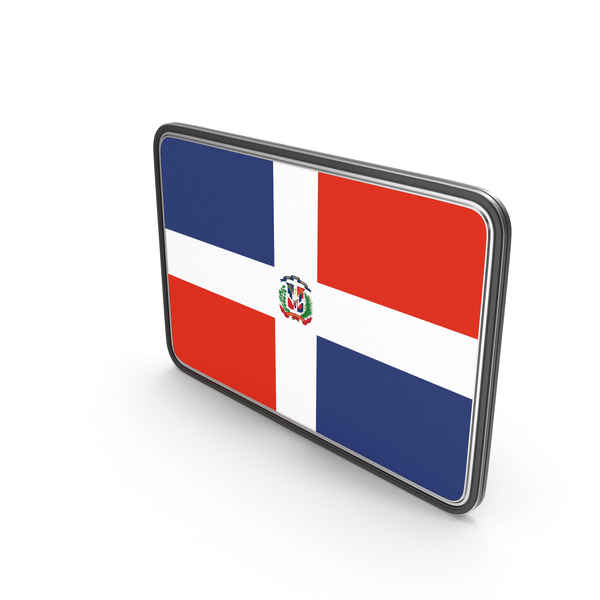 Flag of Dominican Republic Icon PNG & PSD Images