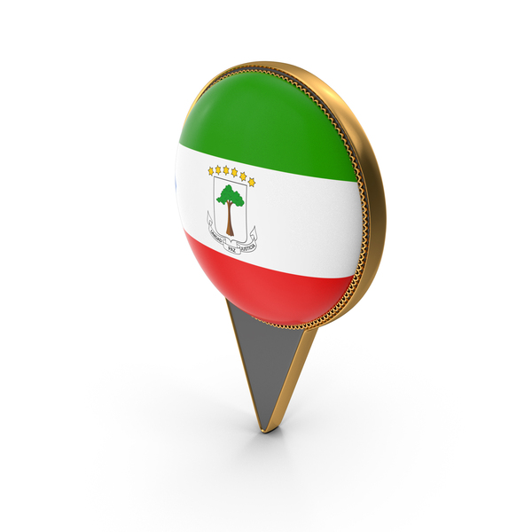 Flag Of Equatorial Guinea Dual Side Location Pin PNG & PSD Images Flag Of Equatorial Guinea Dual Side Location Pin PNG & PSD Images