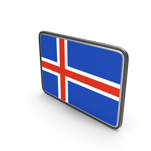 Logo: Flag of Iceland Icon PNG & PSD Images