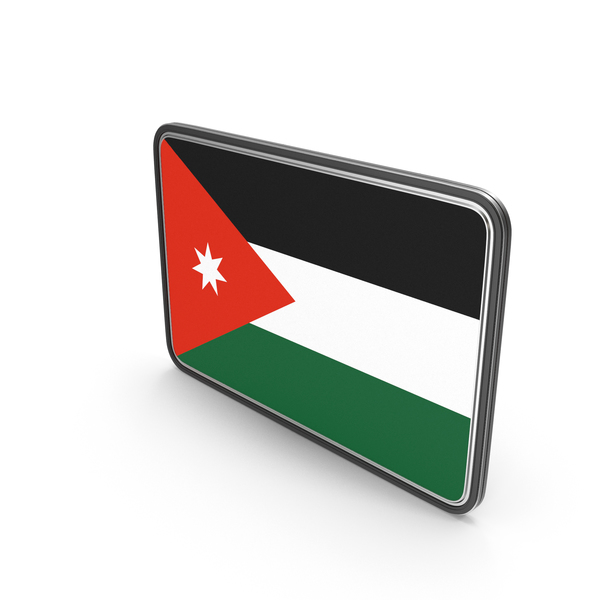 Flag of Jordan Icon PNG & PSD Images