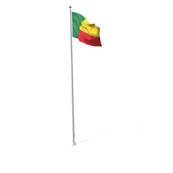 Flag On Pole Benin PNG & PSD Images Flag On Pole Benin PNG & PSD Images