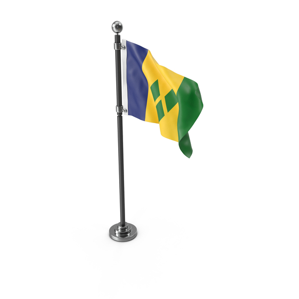 Flag pole Saint Vincent And The Grenadines PNG & PSD Images