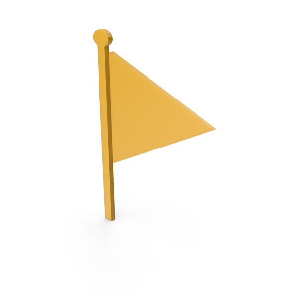 Flag Yellow Symbol PNG & PSD Images