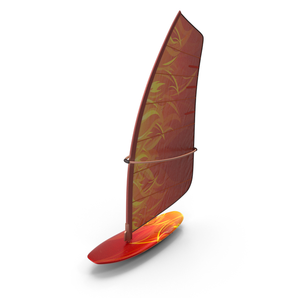 Windsurfing: Flames Windsurf Board PNG & PSD Images