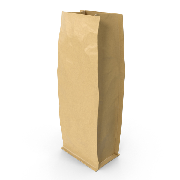 Paper Bag: Flat Bottom Pouche 340g Open Brown PNG & PSD Images Paper Bag: Flat Bottom Pouche 340g Open Brown PNG & PSD Images