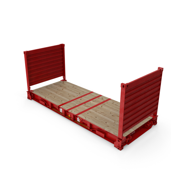 Cargo: Flat Rack Container Red PNG & PSD Images Cargo: Flat Rack Container Red PNG & PSD Images