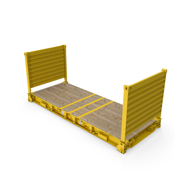 Cargo: Flat Rack Container With Collapsible Ends PNG & PSD Images Cargo: Flat Rack Container With Collapsible Ends PNG & PSD Images