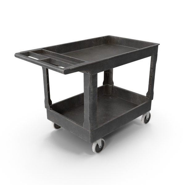 Industrial Equipment: Flat Shelf Utility Cart Dirty PNG & PSD Images Industrial Equipment: Flat Shelf Utility Cart Dirty PNG & PSD Images