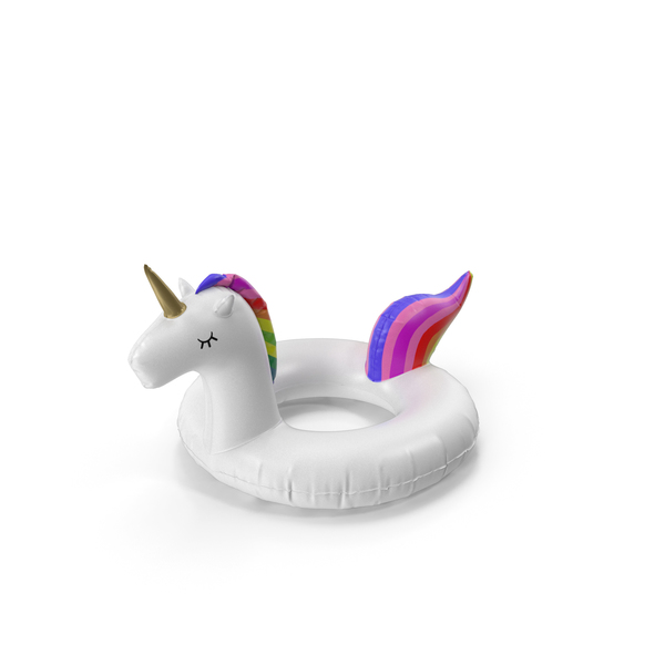Pool Toy: Float Ring Unicorn 05 PNG & PSD Images