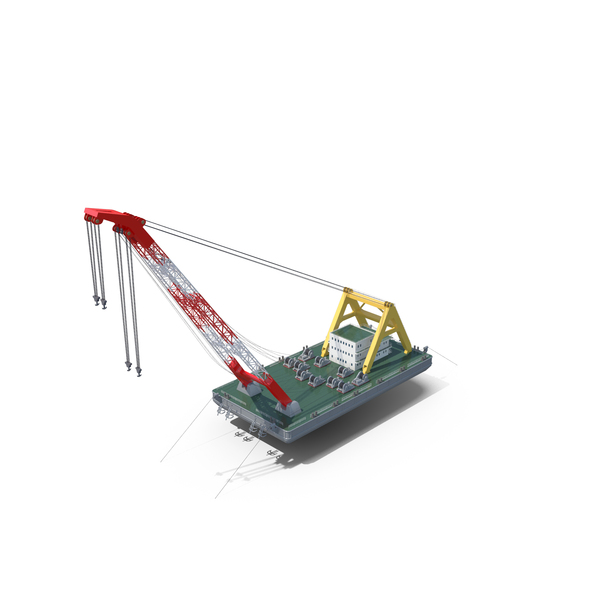 Barge: Floating Crane PNG & PSD Images Barge: Floating Crane PNG & PSD Images
