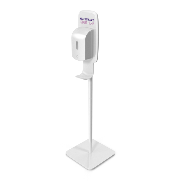 Floor Standing Hand Sanitizer Dispenser PNG & PSD Images