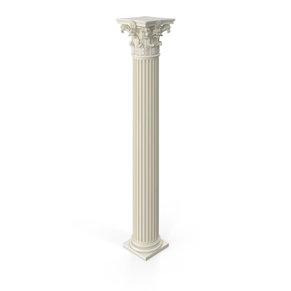 Fluted Roman Corinthian Column PNG & PSD Images