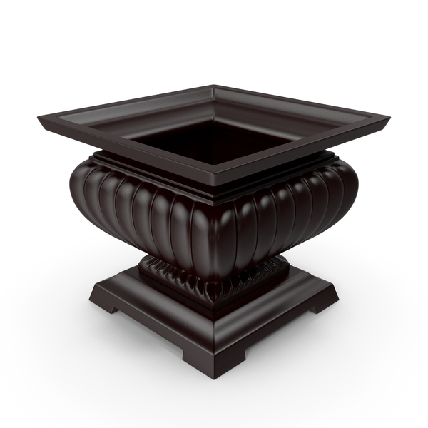 Fluted Square Urn PNG & PSD Images Fluted Square Urn PNG & PSD Images