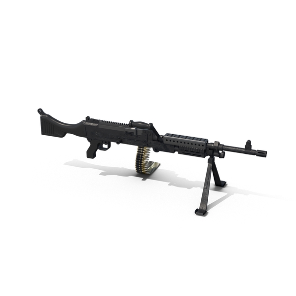 FN Herstal M240机枪PNG和PSD图像