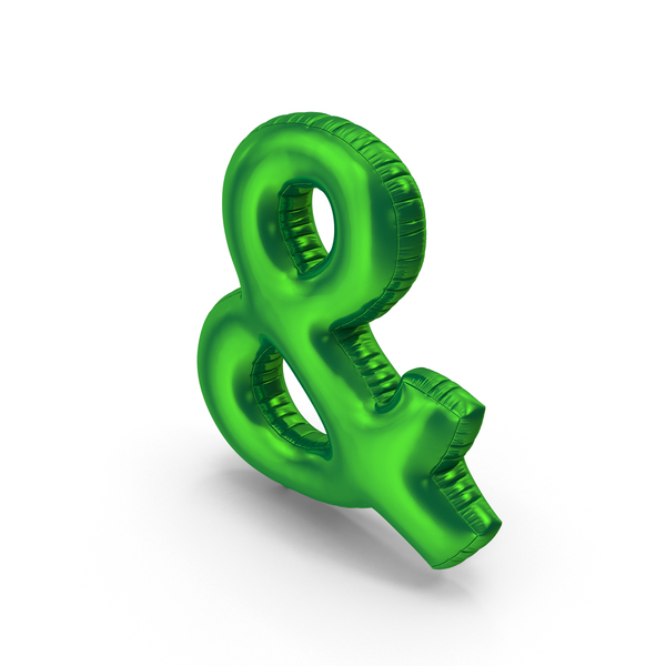 Balloons: Foil Balloon Ampersand PNG & PSD Images
