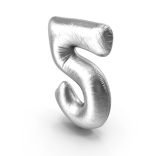 Balloons: Foil Balloon - Digit Five PNG & PSD Images Balloons: Foil Balloon - Digit Five PNG & PSD Images