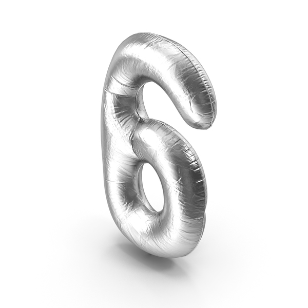 Balloons: Foil Balloon - Digit Six PNG & PSD Images Balloons: Foil Balloon - Digit Six PNG & PSD Images