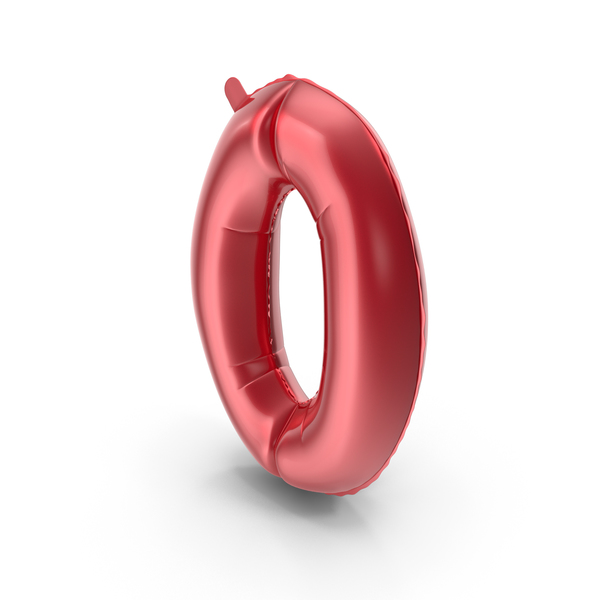 Roman Numeral: Foil Balloon Digit Zero Red PNG & PSD Images Roman Numeral: Foil Balloon Digit Zero Red PNG & PSD Images