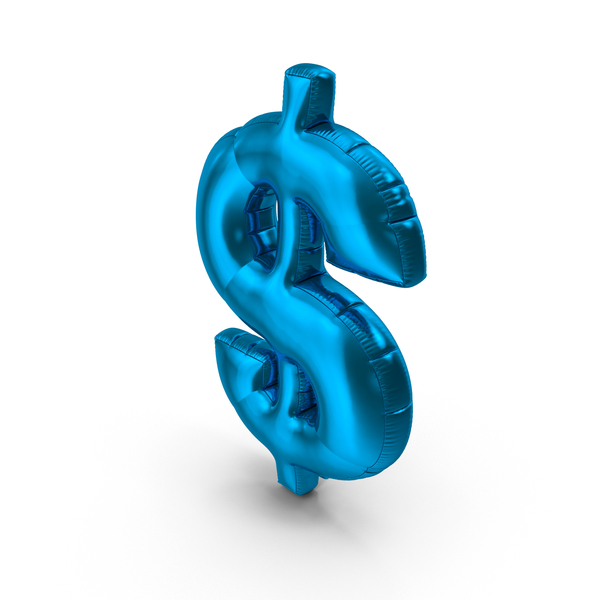 Balloons: Foil Balloon Dollar Blue PNG & PSD Images Balloons: Foil Balloon Dollar Blue PNG & PSD Images