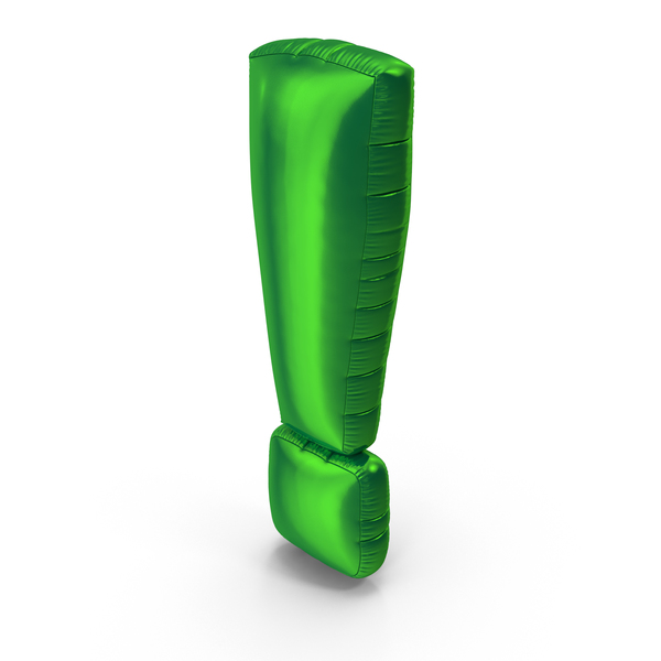 Balloons: Foil Balloon Exclamation Green PNG & PSD Images Balloons: Foil Balloon Exclamation Green PNG & PSD Images