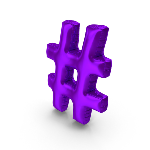 Balloons: Foil Balloon Hashtag PNG & PSD Images Balloons: Foil Balloon Hashtag PNG & PSD Images