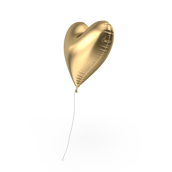 Valentine's Balloons: Foil Balloon Heart PNG & PSD Images