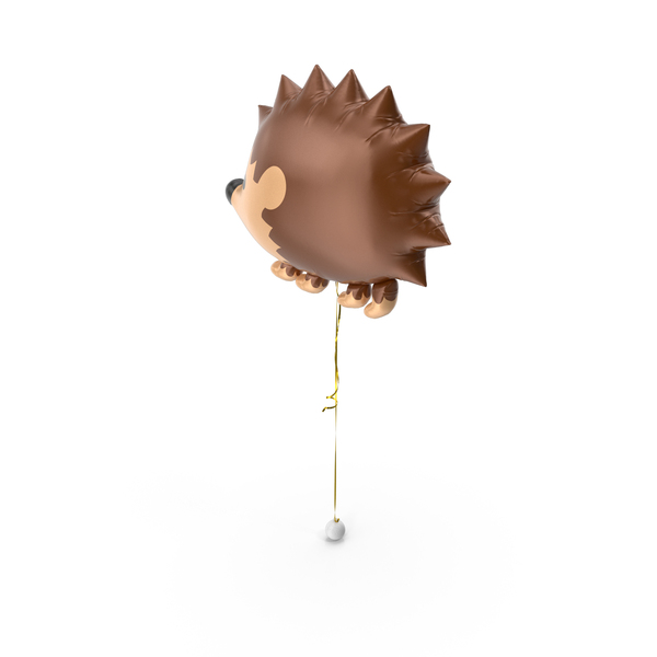 Holiday Accessories: Foil Balloon Hedgehog PNG & PSD Images