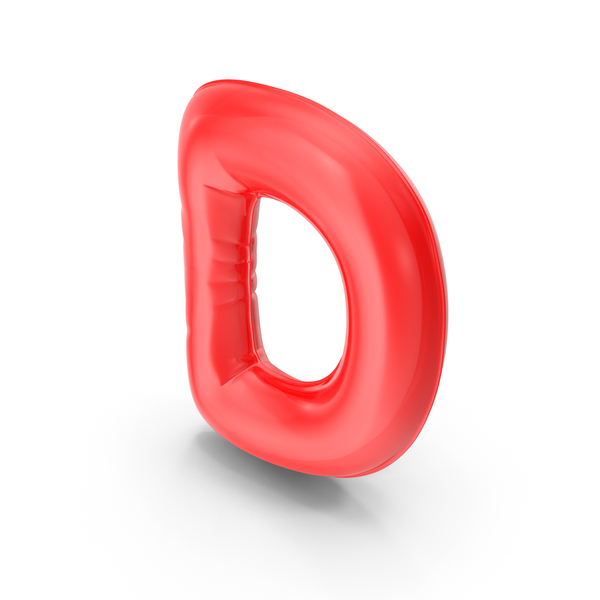 Roman Alphabet: Foil Balloon Letter D Red model PNG & PSD Images Roman Alphabet: Foil Balloon Letter D Red model PNG & PSD Images