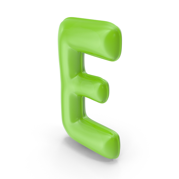 Foil Balloon Letter E Green Model PNG Images & PSDs for Download ...