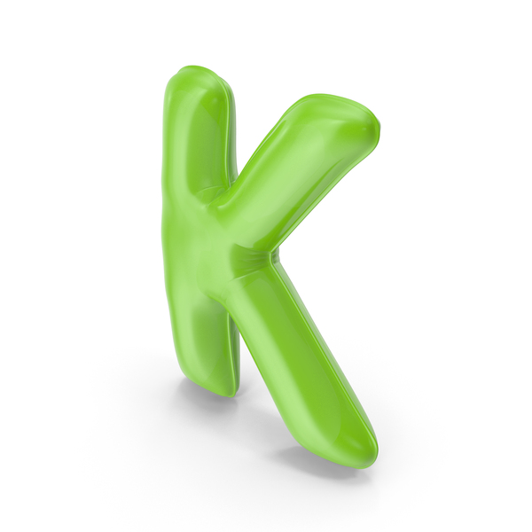 Roman Alphabet: Foil Balloon Letter K Green Model PNG & PSD Images Roman Alphabet: Foil Balloon Letter K Green Model PNG & PSD Images