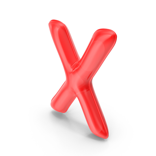 Roman Alphabet: Foil Balloon Letter X Red Model PNG & PSD Images Roman Alphabet: Foil Balloon Letter X Red Model PNG & PSD Images